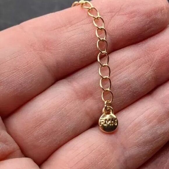 Marked RMN Metal Beaded Rhinestone Purple Flower Statement Necklace NWOT - Picture 2 of 4